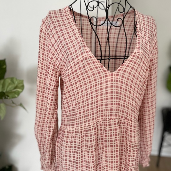 Faithfull The Brand Checked Mini Dress. - Picture 2 of 4